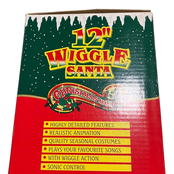 Vintage Musical Wiggle Santa 12" Sings Jingle Bells & Dances - Picture 7 of 11